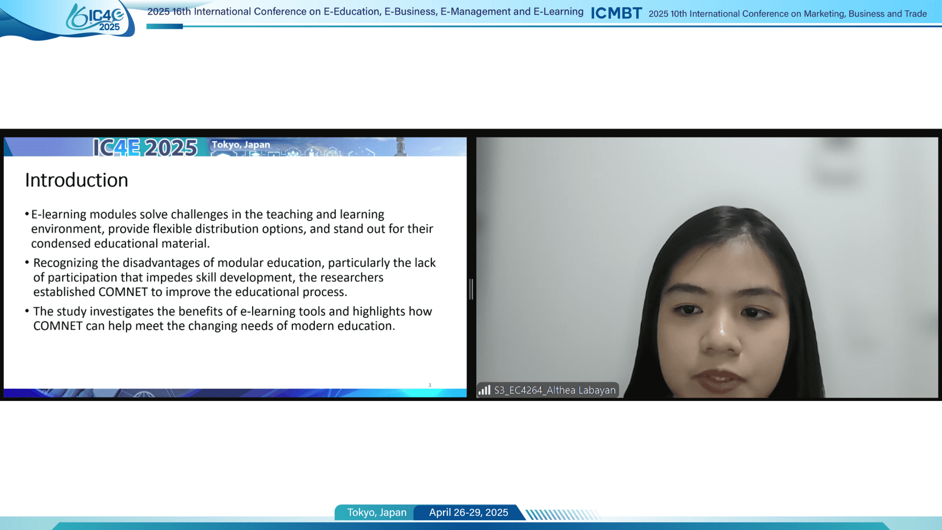 Best Presentation Award Winner - Online Session 6